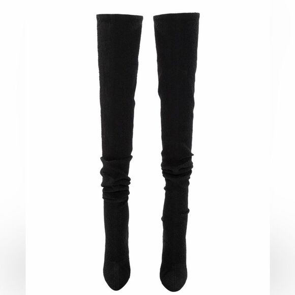 Saint Laurent Fabric Sock Boots - Picture 2 of 4